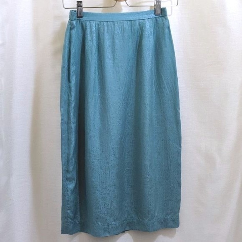 Adrianna Papell Lined Silk Midi Skirt - Sz 6